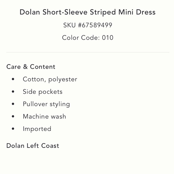 Anthropologie Dolan Short-Sleeve Striped Mini Dress - Picture 5 of 9